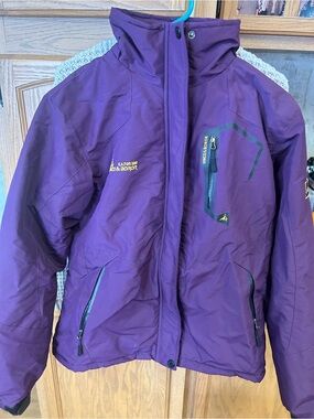 Purple Women's Insulated Ski Jacket with Stormproof Hood - Unknown Brand